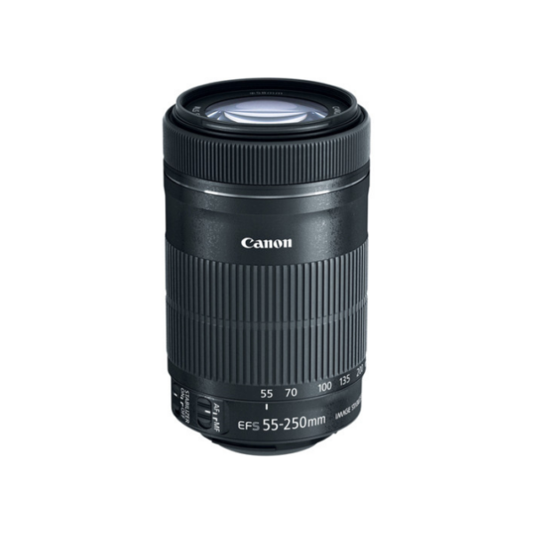 Lente Canon – EF-S – 55-250mm – F/4-5.6 – IS STM – (APS-C)