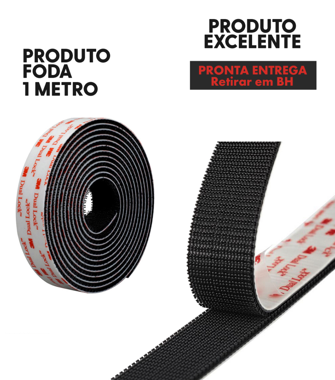 Fita De Velcro Super Resistente - Locnow audiovisual vendas