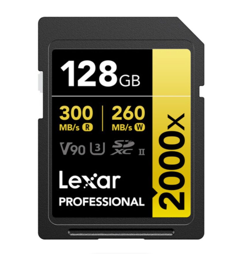 Cartão de Memória - Lexar - 128GB - Professional - V90 - 2000x - UHS-II - SDXC - COD:LND