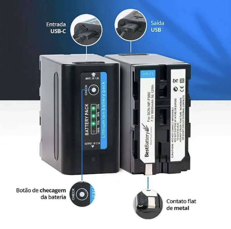 Bateria NP-F990T - Imagem 2