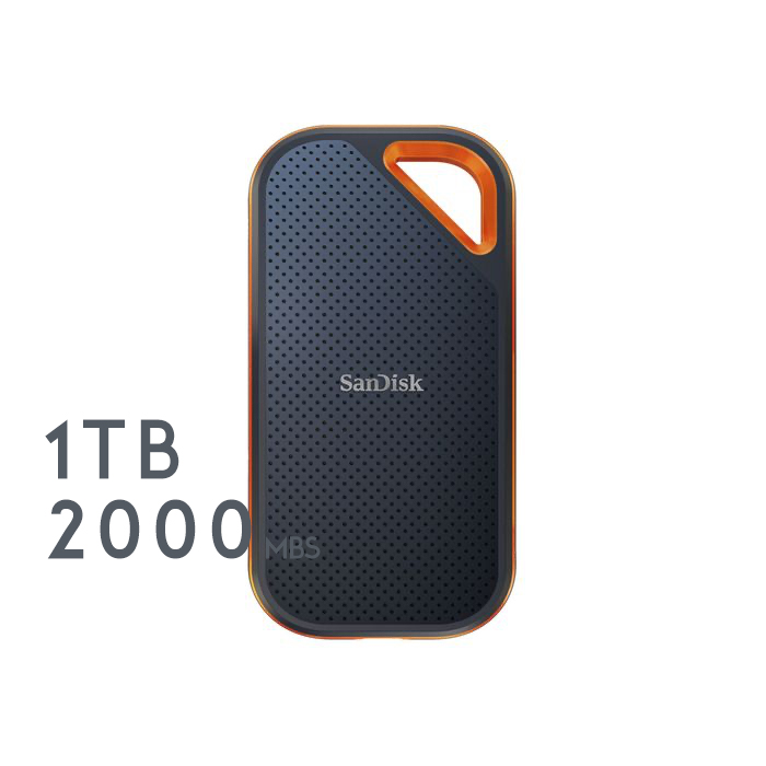 SSD Externo 1 TB Sandisk, V2, Extreme Pro  SDSSDE81-1T00-Z25 2000Mbs