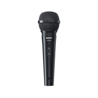 Microfone de Mão Multifuncional Com Fio SV200 Preto SHURE
