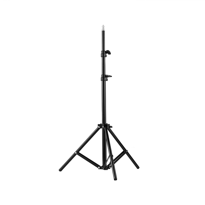 Tripé avulso iluminação em alumínio e peças de plástico 1,90(Max) 1,17(Min)