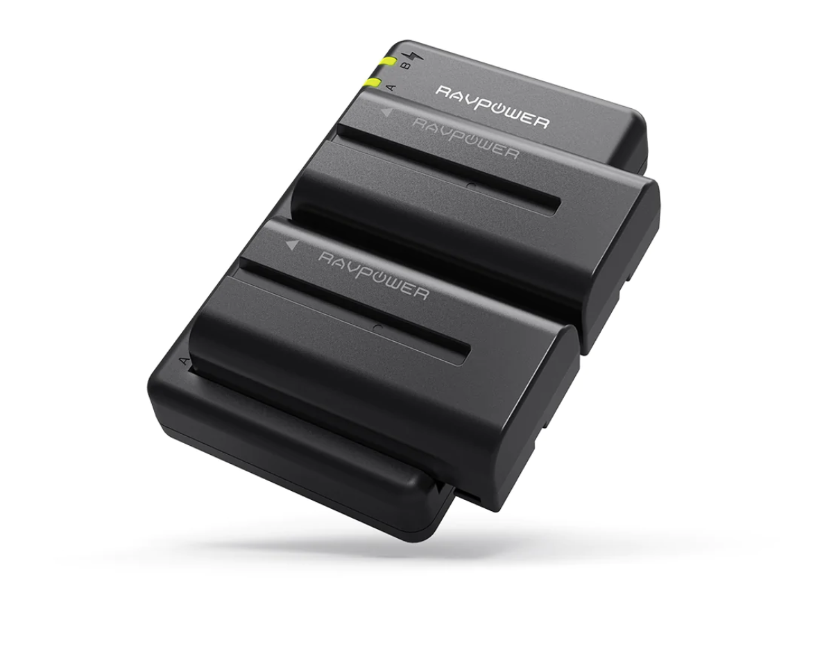 Carregador NP-550 NP 970 RAVPower + 02 Baterias NP-550