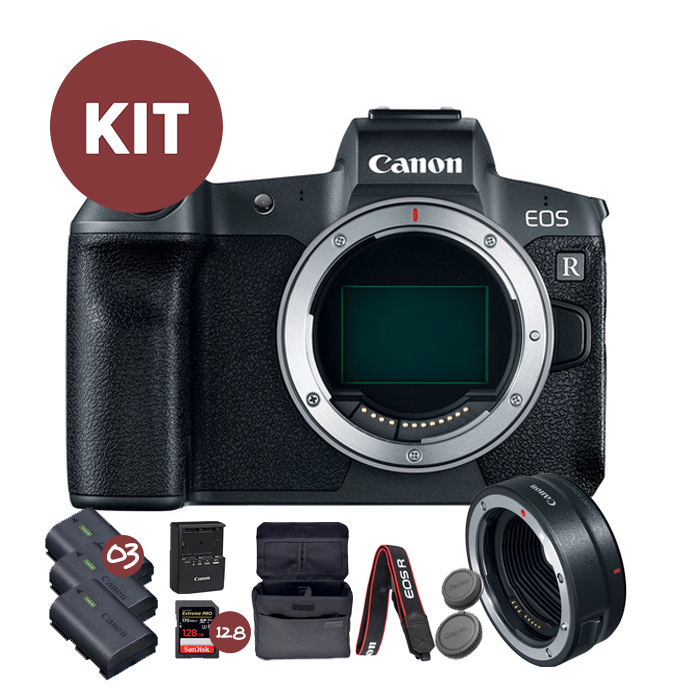 Câmera Canon EOS R + Adaptador (Kit)