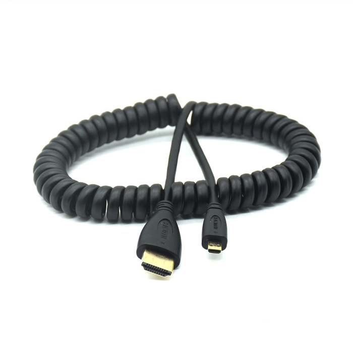 Cabo Micro Hdmi X Hdmi Espiral 50cm/1m