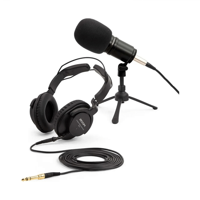 Kit Podcast Microfone Zoom ZDM-1 – Fone  ZHP-1 + Cabo + Suporte