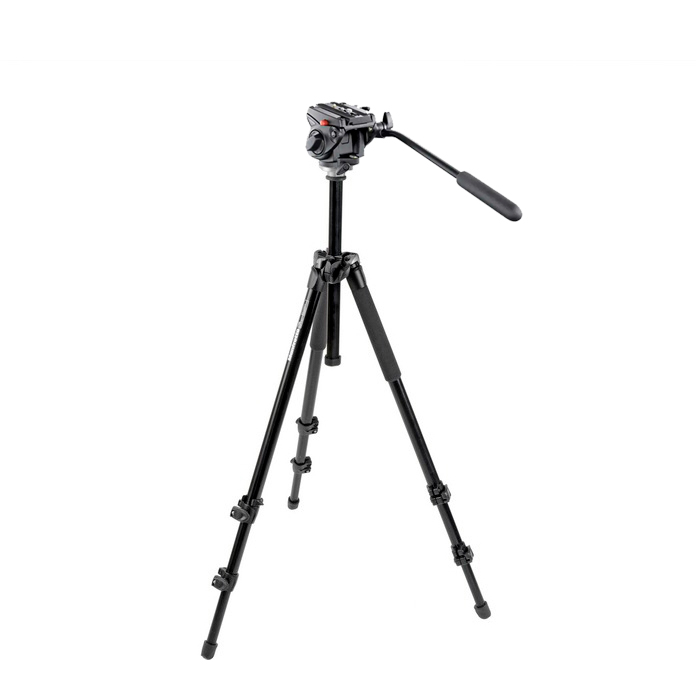 Tripé – Manfrotto MT294A3 + Cabeça Manfrotto 701 HDV  Para Vídeo  (KIT)