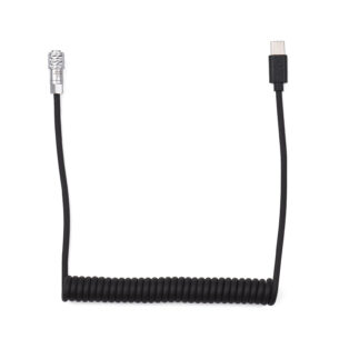 Cabo Aspiral Usb-c x 2 Pinos para Blackmagic Bmpcc