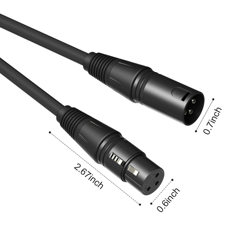 Cabo Microfone Xlr Macho X Xlrf 4,57 metros