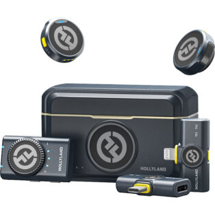 Microfone Lapela – Hollyland – Lark M2 Combo – Microfone de Lapela Sem Fio