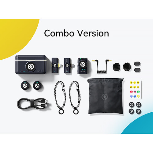 Microfone Lapela – Hollyland – Lark M2 Combo – Microfone de Lapela Sem Fio