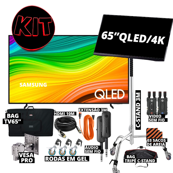 TV 65” – Samsung Smart – QLED 4K – 65Q60D – (KIT MAXIMUM)