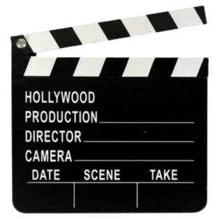 Claquete De Cinema Para Filmagem Ou Decoração 30cm