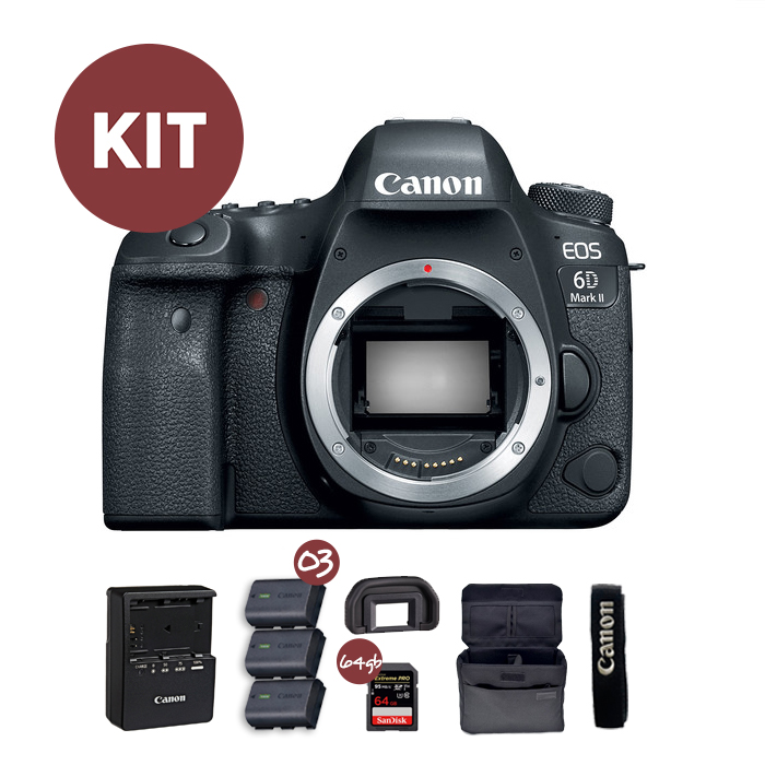 Câmera Canon EOS 6D Mark II (Kit)
