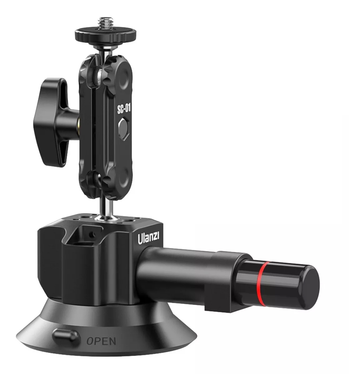 Suporte Ventosa para Celular Câmeras de Ação com Bomba de Sucção