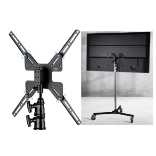 Suporte de Monitor e TV Selens + Alongador aranha  para Tripé de Estúdio (200×200 up para 400×400)