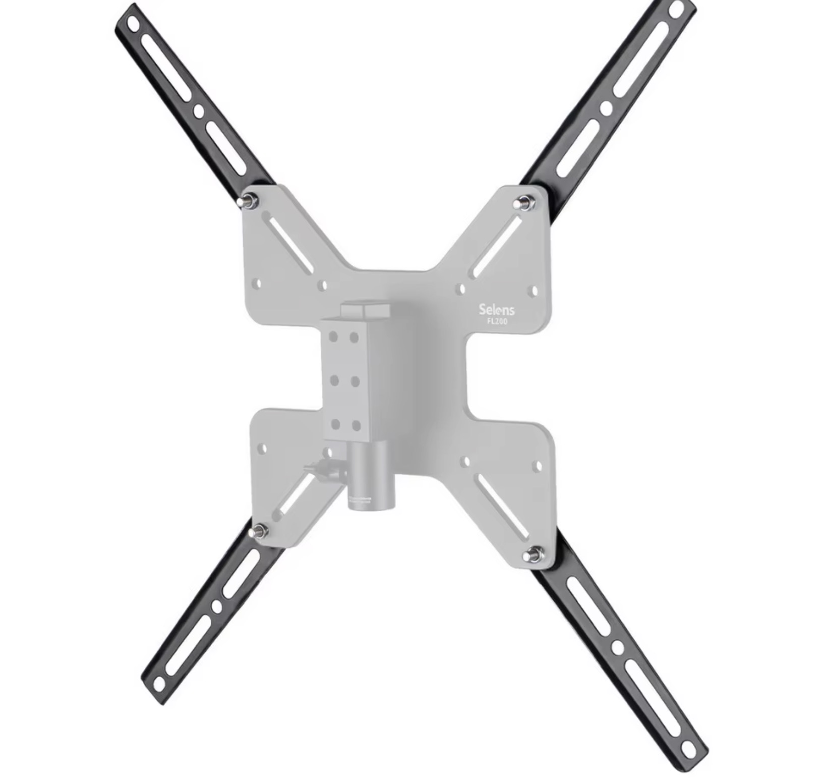 Suporte de Monitor e TV Selens + Alongador aranha para Tripé de Estúdio (200×200 up para 400×400)