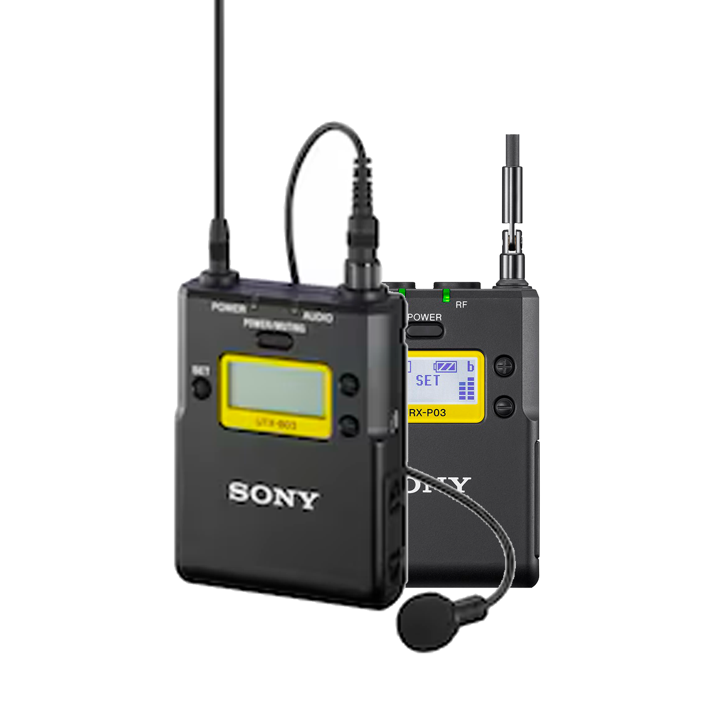 Microfone de Lapela Sistema Wireless Sony UTX-B03 UHF