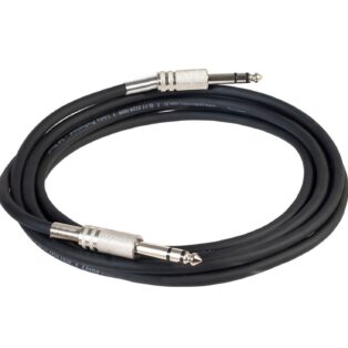 Cabo P10 para P10 Estéreo Preto 3,5 MT