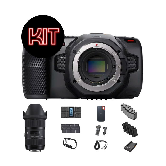 Câmera BlackMagic – Design Pocket – Cinema Camera 6K – Mout EF (KIT – ADVANCED FILMMAKER) – COD:LNDSBFD