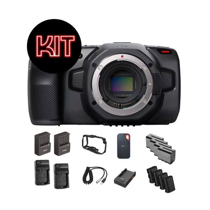 Câmera BlackMagic – Design Pocket – Cinema Camera 6K – Mout EF (KIT – BÁSIC FILMMAKER) – COD:LNDSBFD