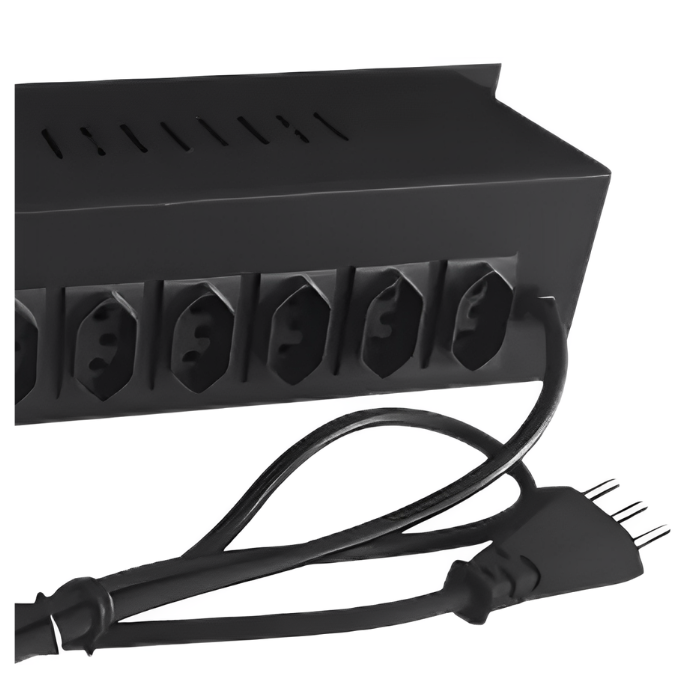 Mesa Chaveadora – 12 Tomadas – 10A – Regua De Energia de Metal – Bivolt