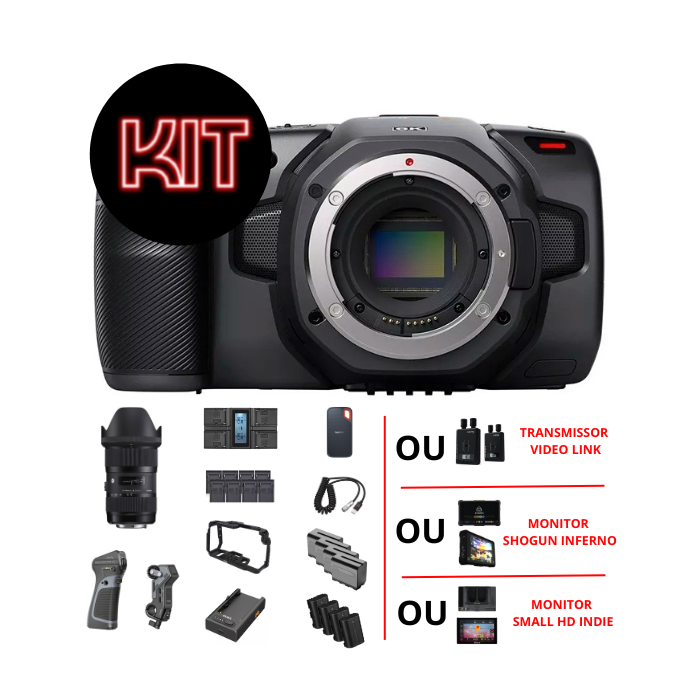 Câmera BlackMagic – Design Pocket – Cinema Camera 6K – Mout EF (KIT – PRO FILMMAKER) – COD:LNDSBFD