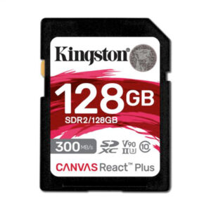 Cartão Memória Kingston Sd Xc 128GB 300mb/s React Plus Uhs-ii V90 Sdr2/128GB