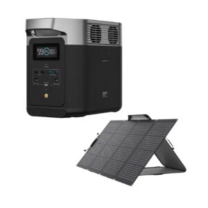 Ecoflow – Delta 2 1024Wh Estação De Energia Portátil Gerador Solar 1800W 2400W Xboost 127V + PAINEL SOLAR 160W (KIT)