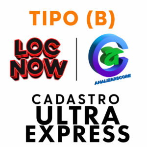Cadastro Ultra Express (Análise em até 12 horas úteis) (TIPO (B) Acesso Até R$ 500,00 em locação)