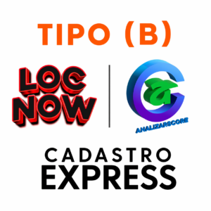 Cadastro Express (Análise em até 72 horas úteis) (TIPO (B) Acesso Até R0,00 em locação)