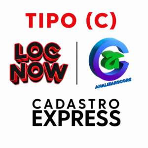 Cadastro Express (Análise em até 72 horas úteis) (TIPO (C) Acesso Até R0,00 em locação)