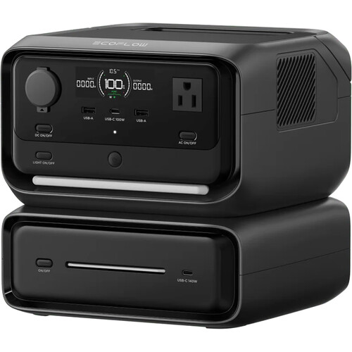 EcoFlow RIVER 3 Max – Estação de Energia Portátil 572Wh / 600W (X-Boost até 1200W) – 127V