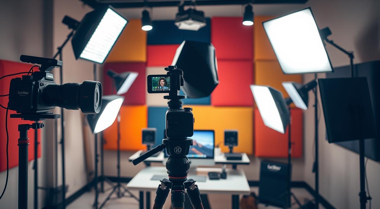 Iluminação para vídeo iniciantes utilizando painel LED e softbox