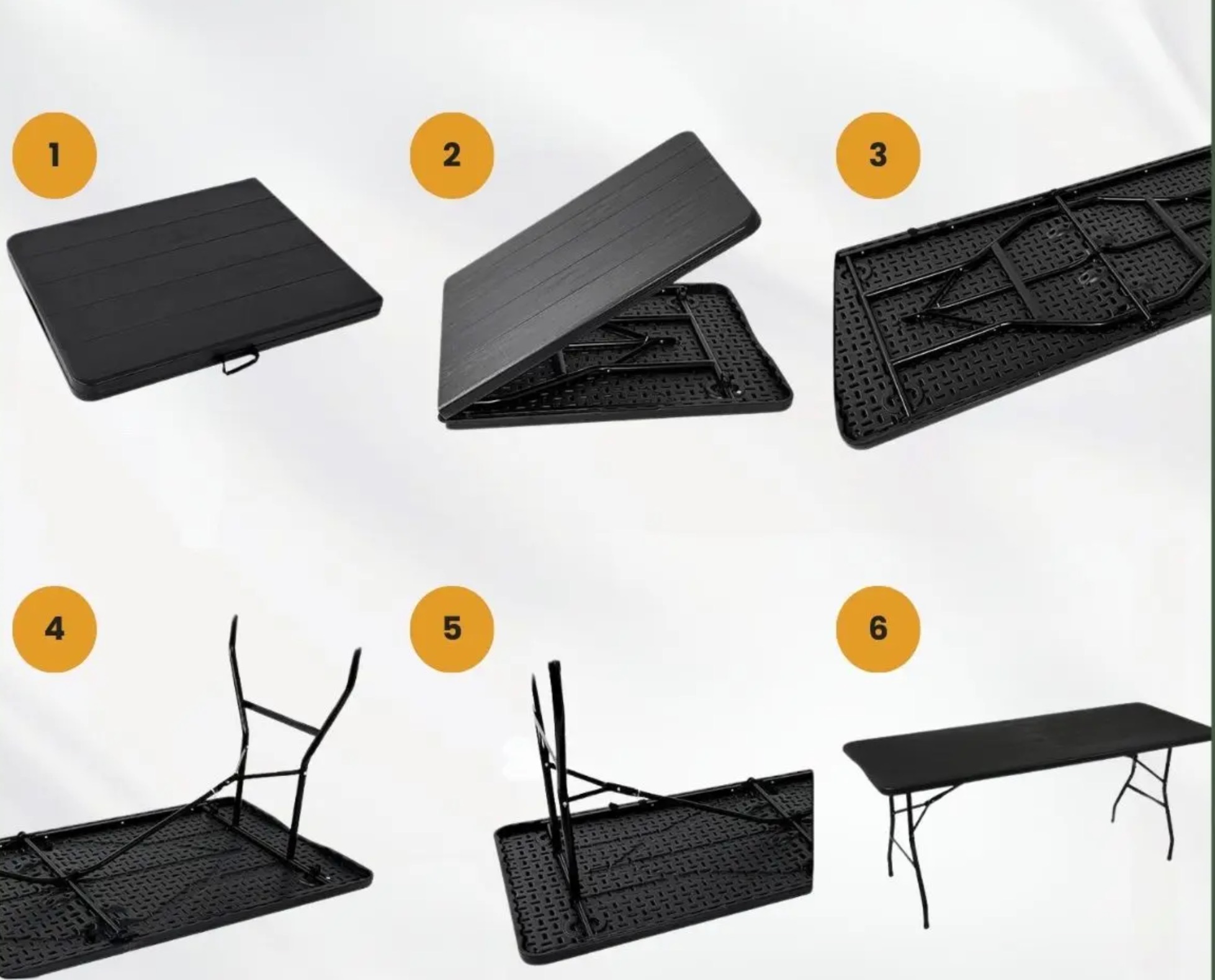 Mesa Dobrável Vira Maleta Com Alça Portátil 1.80m