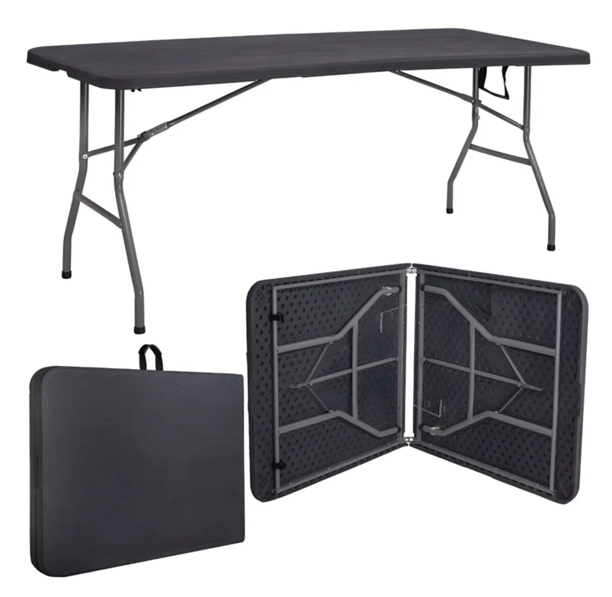 Mesa Dobrável Vira Maleta Com Alça Portátil 1.80m